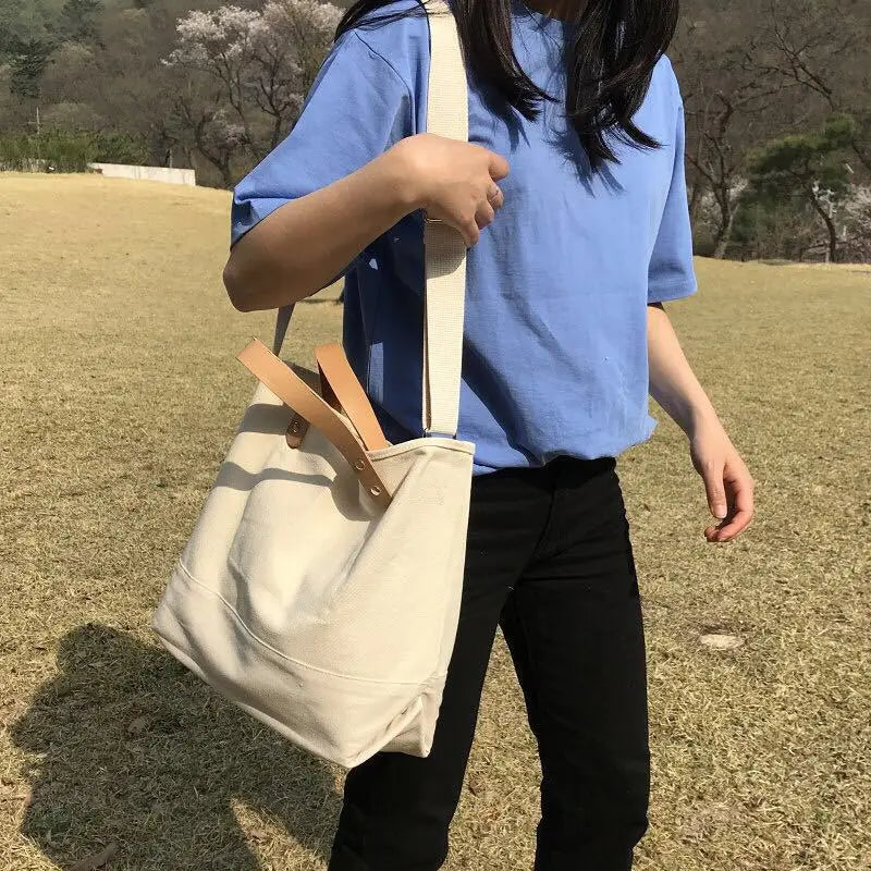 Casual Canvas Women Handbag Large Capacity Tote Bags Female Canvas Shopping Tote