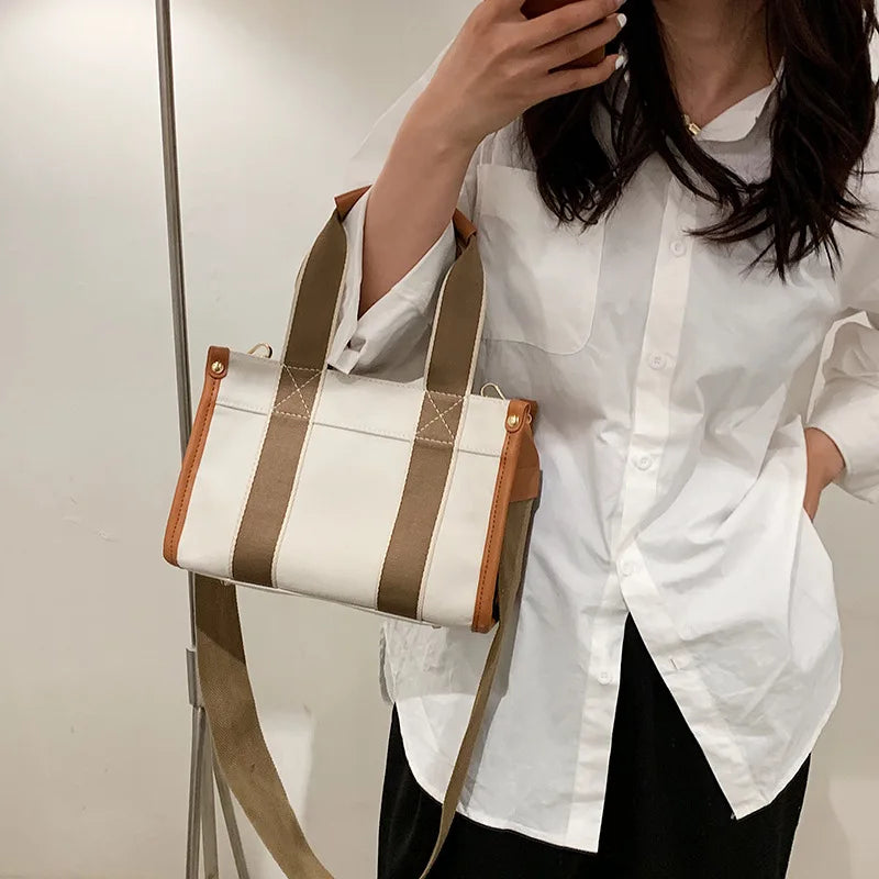Canvas Women Handbags Letters Shoulder Crossbody Bags Large Capacity Tote bags