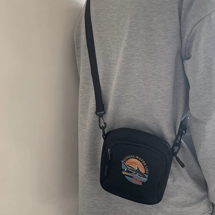 Casual Canvas Women Handbags Mini Student Bag Messenger Bag Shoulder Bag