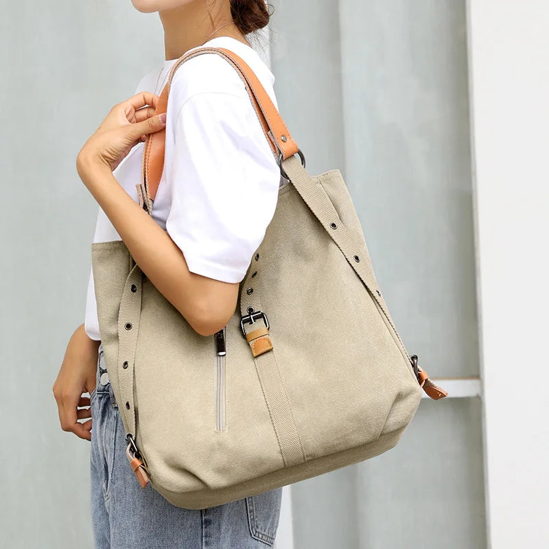 Casual Canvas Women Shoulder Bags Handbag Tote Crossbody Large Capacity Travel