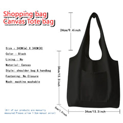 Cartoon Shoulder Bag Teacher Pattern Large Capacity Tote Bag
