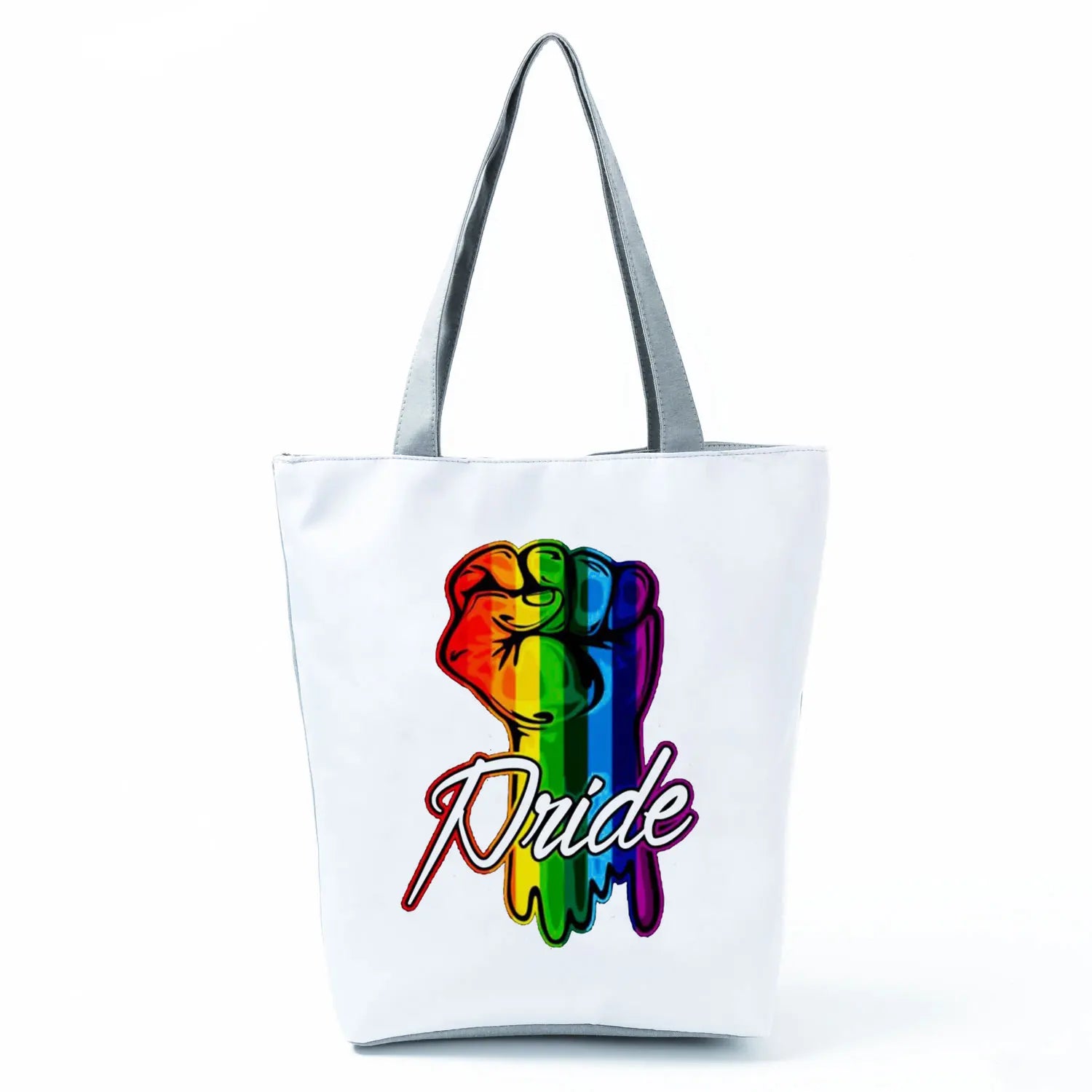 Rainbow Love is Love Tote Bag Cartoon Print Shoulder Bag for Women