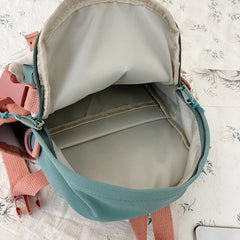 Casual Cartoon Printing Women Backpack Preppy Style Students Schoolbag