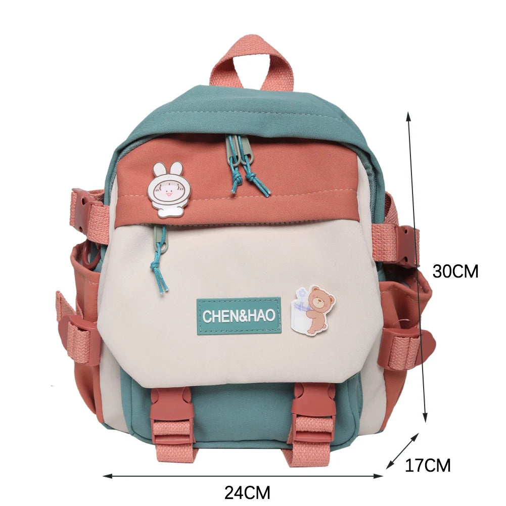 Casual Cartoon Printing Women Backpack Preppy Style Students Schoolbag