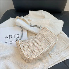 Straw Shoulder Bags Women Summer Messenger Beach Travel Purses Handbags