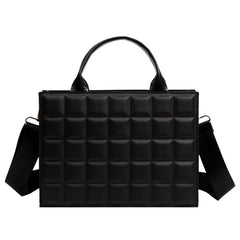 Plaid Leather Ladies Handbags High Shoulder Crossbody Bags