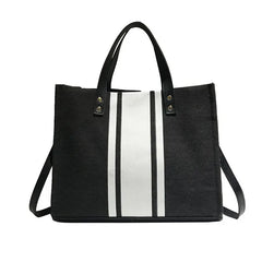Casual Stripe Shoulder Bag Women Canvas Crossbody Travel Bags