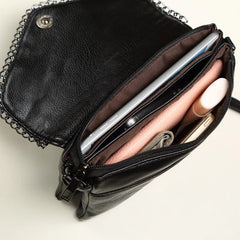 Stone Print Crossbody Bag PU Leather Shoulder Messenger Chain Envelope Clutch