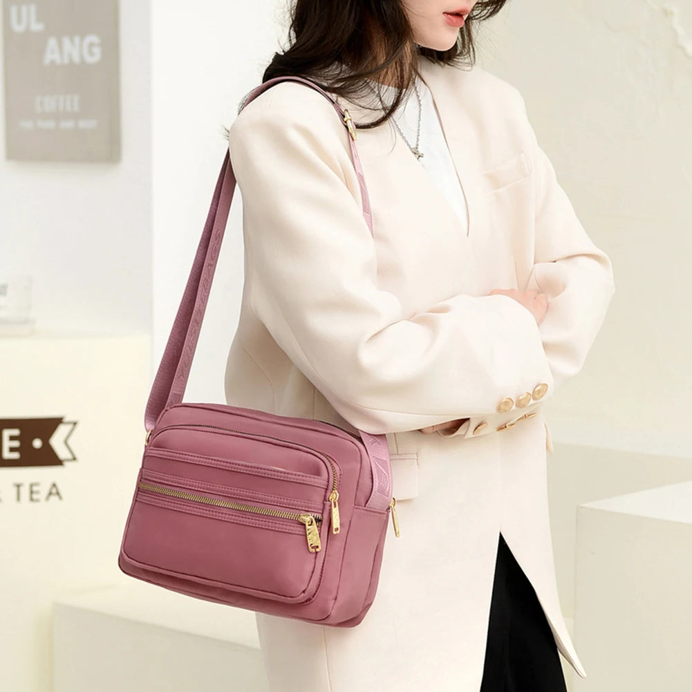 Casual Crossbody Bags Waterproof Nylon Phone Pouch Messenger Bags