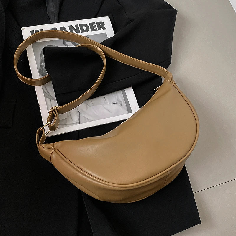 Vintage Leather Crossbody Bag for Girls
