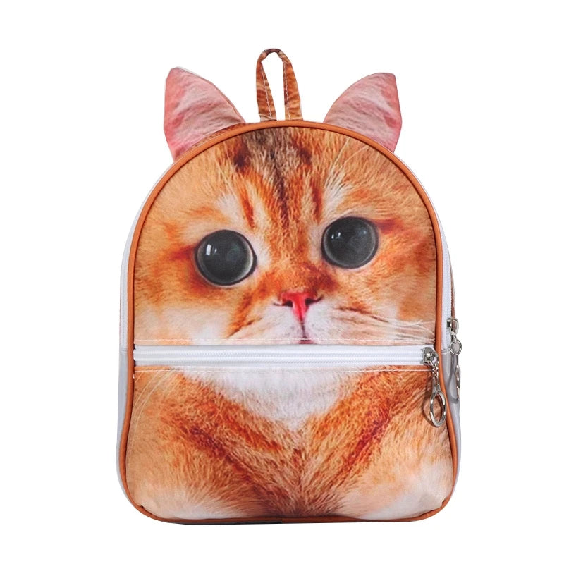 3D Animal Print Backpack Rucksack Shoulder Bag for Girls Women