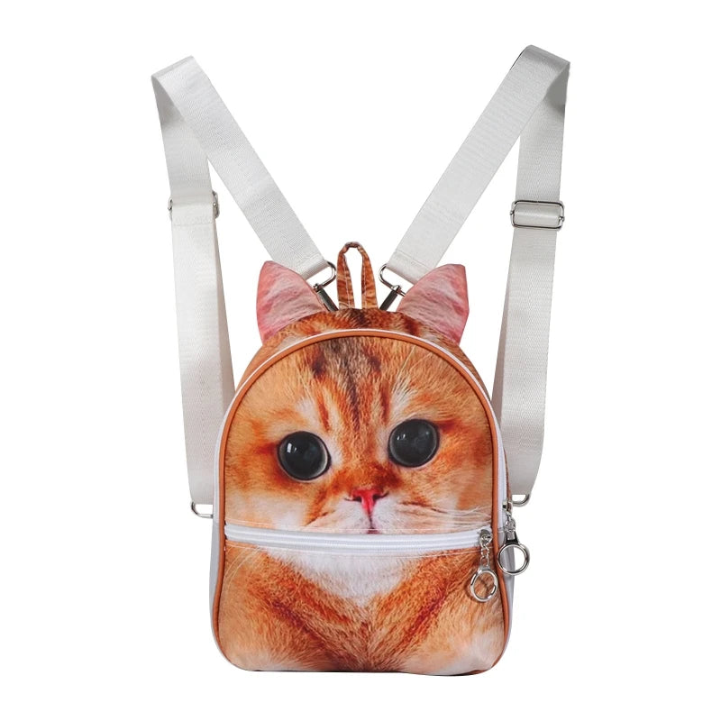 3D Animal Print Backpack Rucksack Shoulder Bag for Girls Women