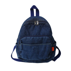 Casual Denim Women Small Backpacks Girls Schoolbag Daily Travel Bag