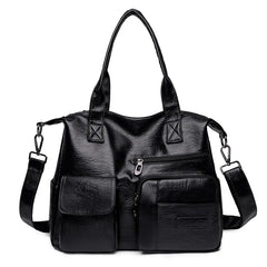Retro Crossbody Bags for Women Soft Leather Tote Messenger Bag
