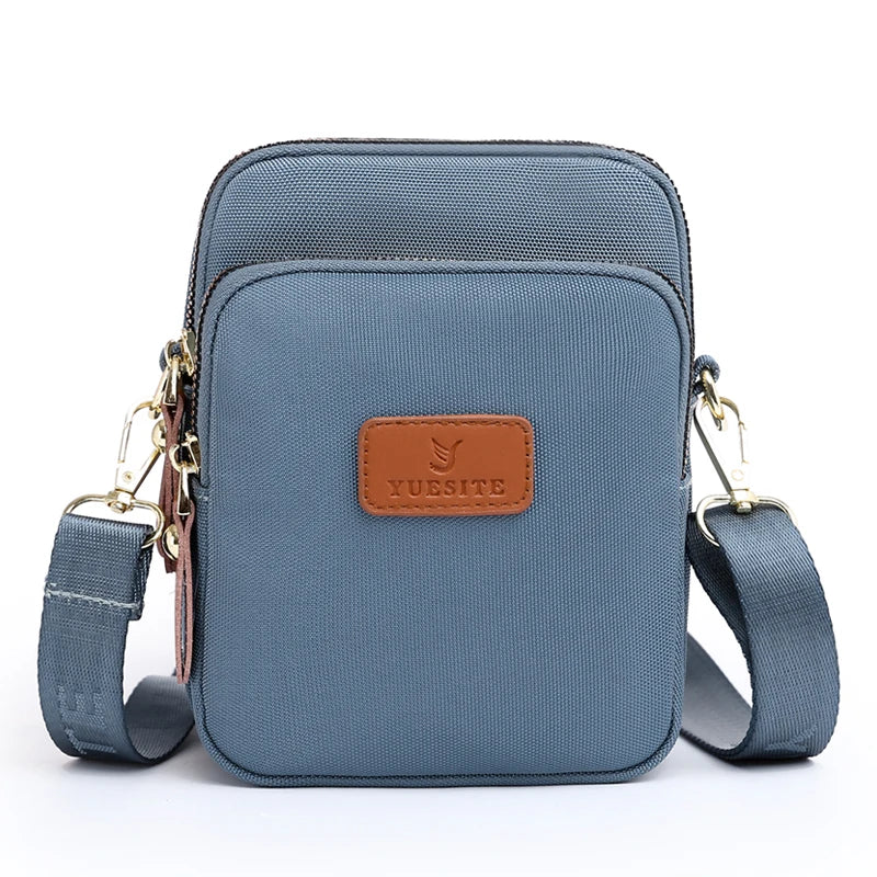 Casual Shoulder Bag Nylon Three Layer Handbag