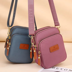 Casual Shoulder Bag Nylon Three Layer Handbag