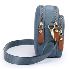 Casual Shoulder Bag Nylon Three Layer Handbag
