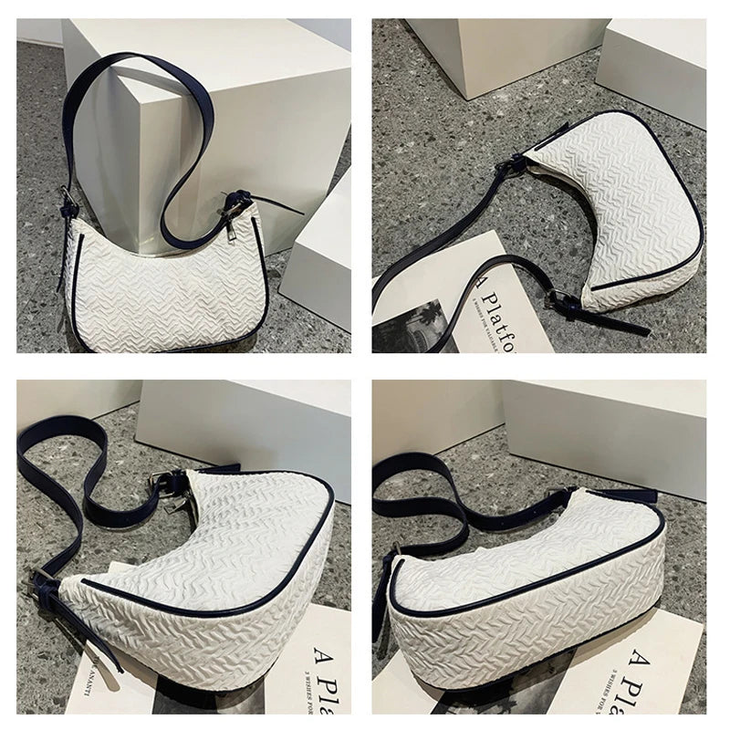 Pleated Style Shoulder Bag for Women