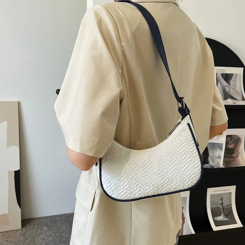 Pleated Style Shoulder Bag for Women