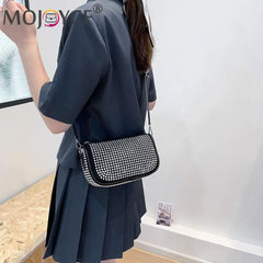 Diamond Rhinestones Shoulder Bag for Women, Small Crossbody Tote