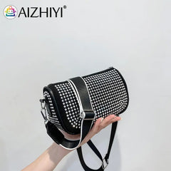 Sparkling Rhinestone Shoulder Bag for Women - Small Crossbody Purse