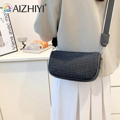 Sparkling Rhinestone Shoulder Bag for Women - Small Crossbody Purse