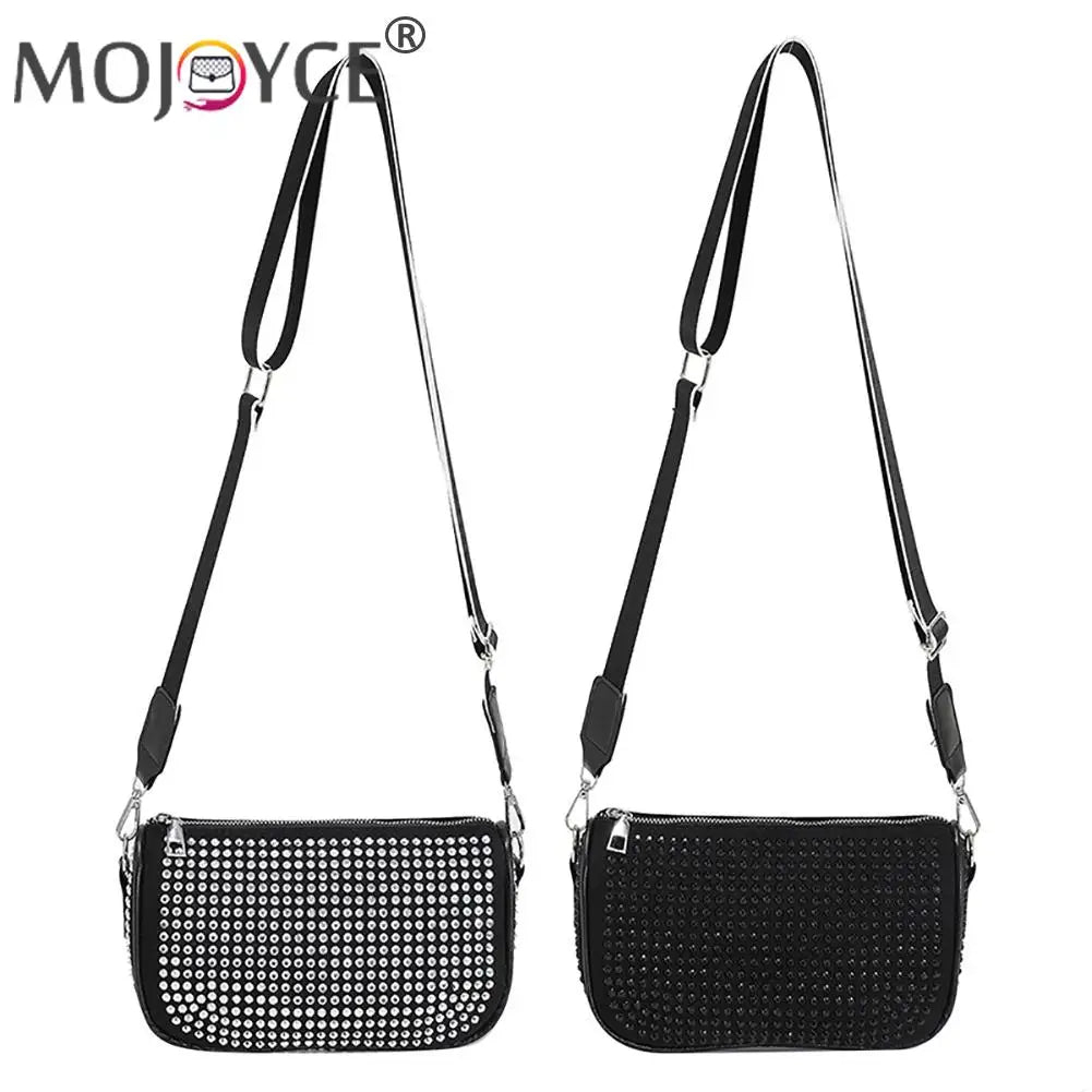 Diamond Rhinestones Shoulder Bag for Women, Small Crossbody Tote