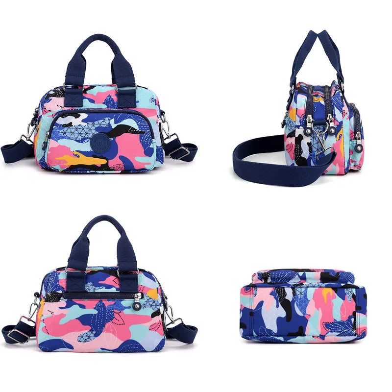 Colorful Printing Nylon Crossbody Shoulder Bag Summer Handbag