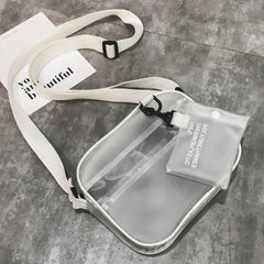 Casual Women PVC Jelly Crossbody Mini Bag Girls Shoulder Handbags