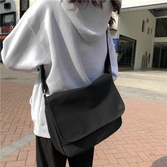 Casual Women's Solid Shoulder Bags High Canvas Ladies Crossbody Bag