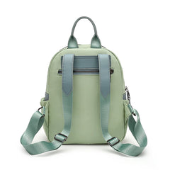 Casual Patchwork Backpack for Teenage Girls Zipper Women Bag