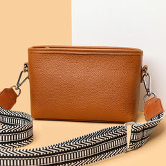 Casual Messenger Bag First Layer Cowhide Shoulder Multi-pocket Crossbody Bag