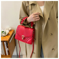 Casual Flap Shoulder Bag for Women Small PU Leather Bag