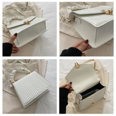 Casual Flap Shoulder Bag for Women Small PU Leather Bag