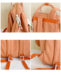 Casual Girl School Backpack Cartoon Large Capacity Waterproof Travel Book Bag