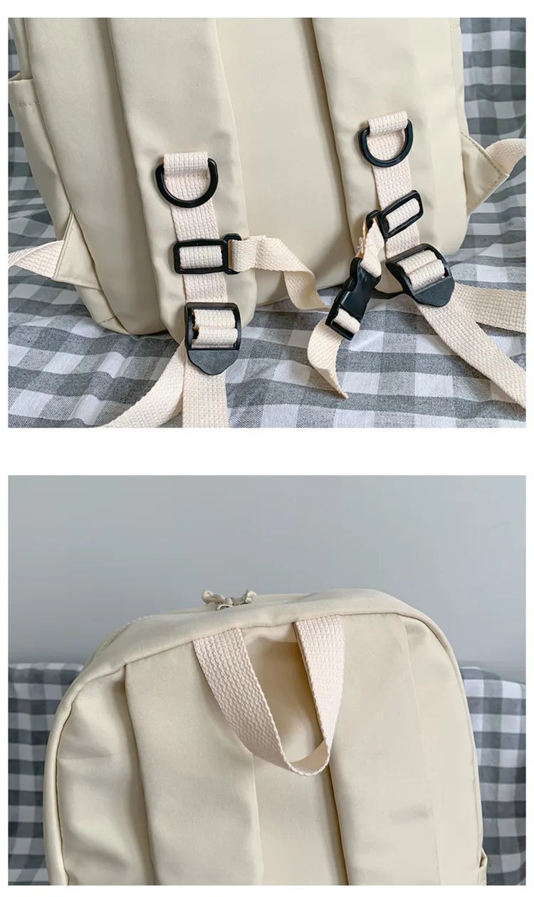 Casual Girl School Backpack Large Capacity Women Bags Waterproof Book Backpack