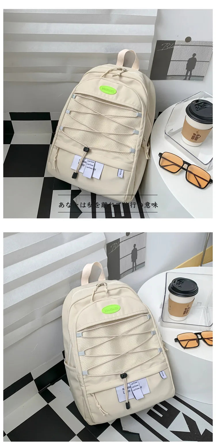 Casual Girl School Backpack Large Capacity Women Bags Waterproof Book Backpack