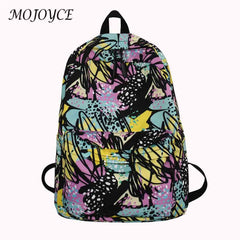 Casual Graffiti School Backpack for Girls Student Schoolbag