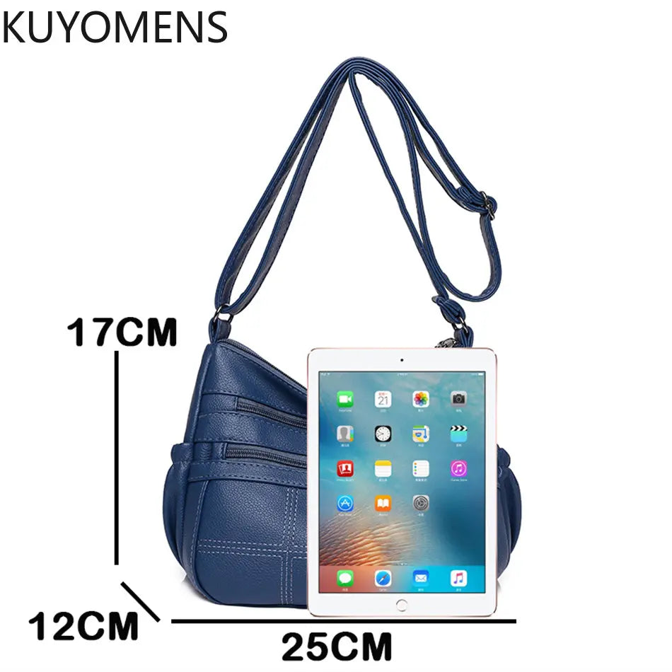 Casual Crossbody Bag for Women Soft PU Leather Shoulder Handbag Purses