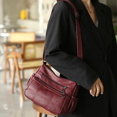 Casual Crossbody Bag for Women Soft PU Leather Shoulder Handbag Purses