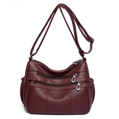Casual Crossbody Bag for Women Soft PU Leather Shoulder Handbag Purses