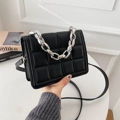 Casual High Leather Pu Bags For Women Chain Handbag Shoulder Messenger Bag