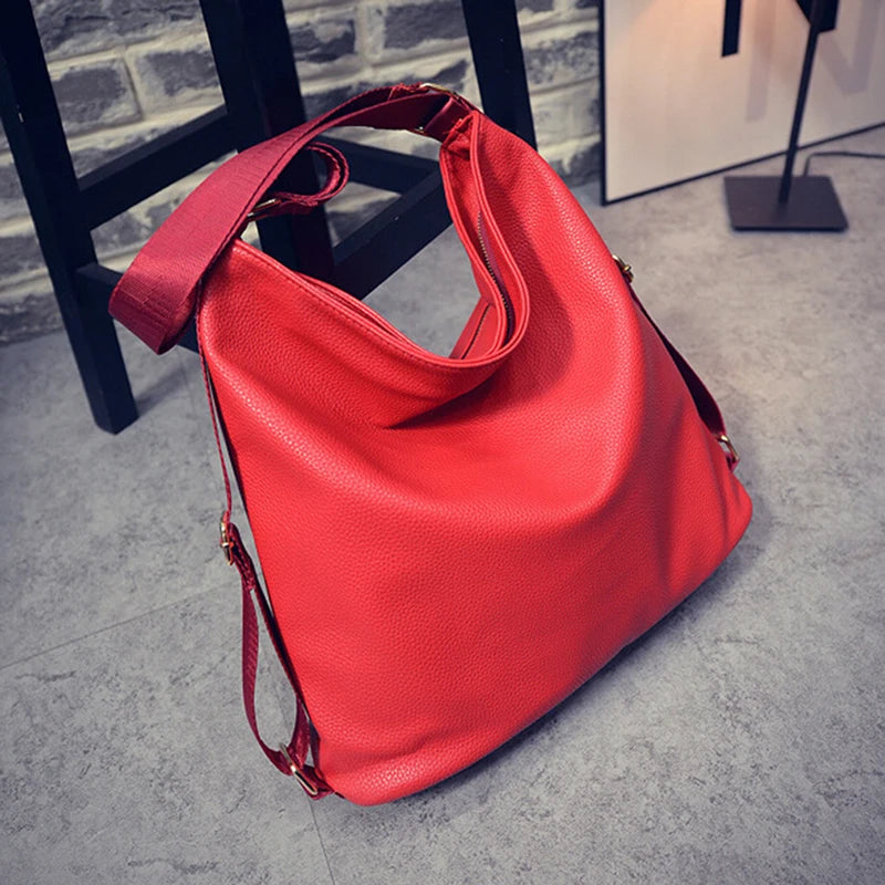 Casual High PU Leather Crossbody Bags For Ladies Portable Handbags