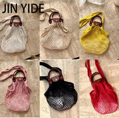 Casual Hollow Fishnet Women Handbags Mesh Shoulder Crossbody Bags