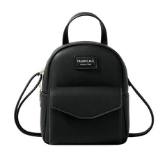 Casual Mini Backpack for Women Dual Use PU Leather Bags Waterproof Shoulder Bag