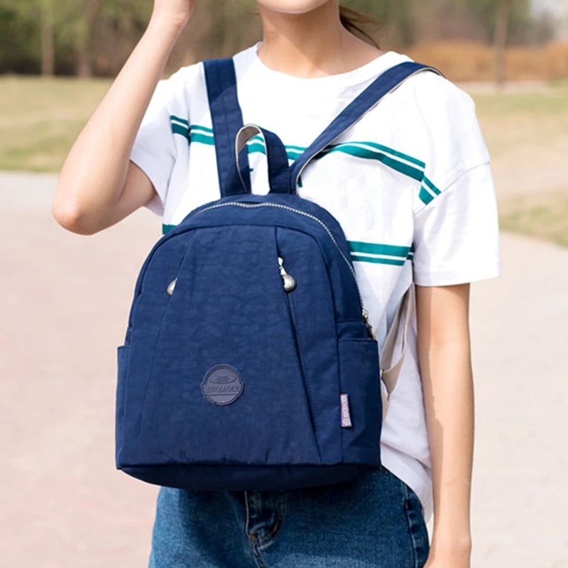 Casual Ladies Backpack Multifunction School Bag Outdoor Travel Pack