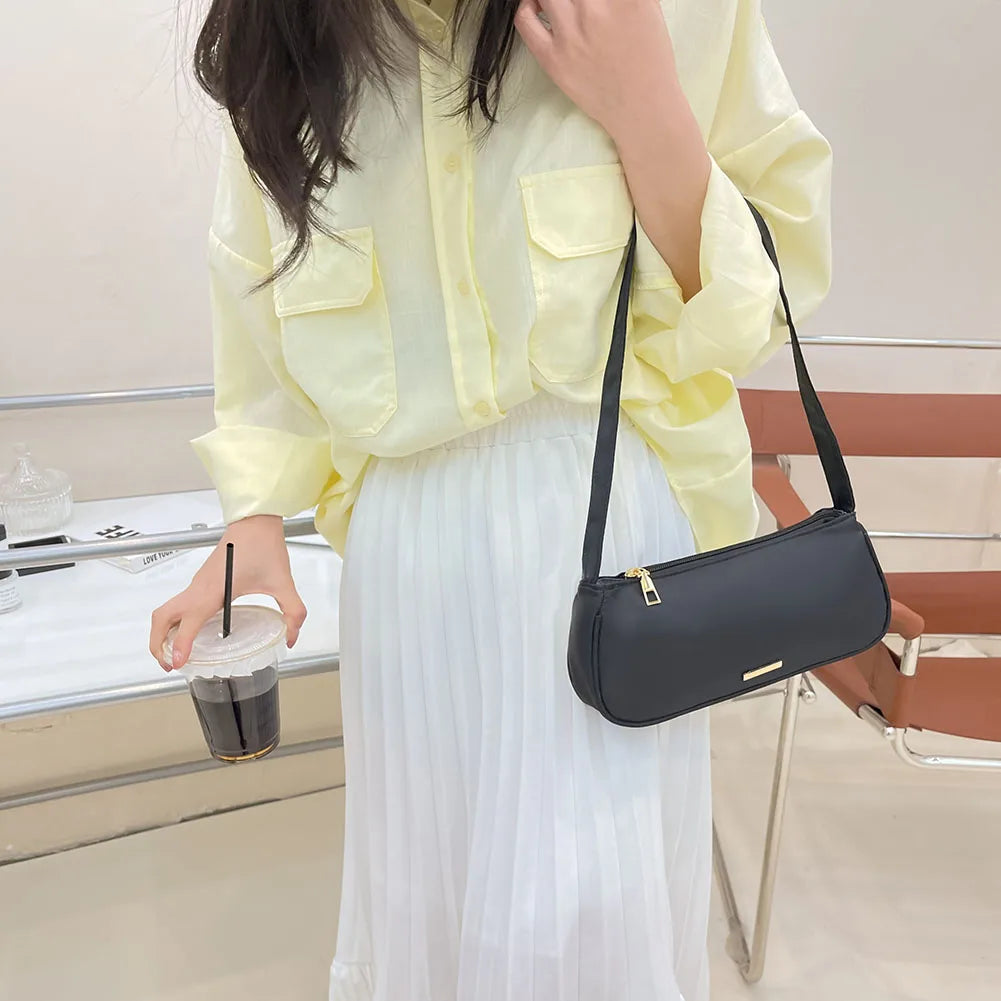 Vintage Crossbody Bags for Women Nylon Armpit Bag