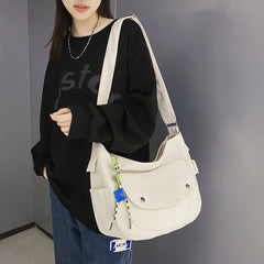 Nylon Shoulder Messenger Bags Japanese Style Crossbody Bags