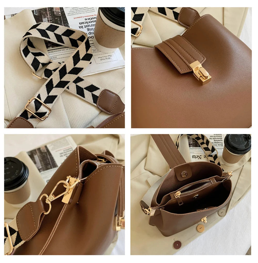 Large Capacity Shoulder Bag Women Handbags Retro Crossbody Bags