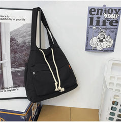Casual Large Capacity Shoulder Bags for Women Canvas Purse Female Messenger Bag